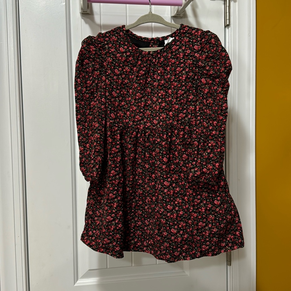 Gap corduroy puff sleeve dress
